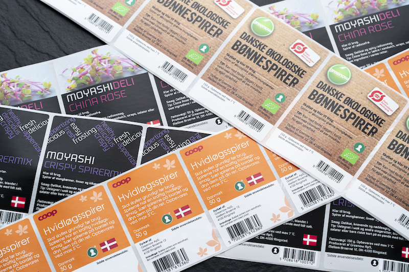 Emballage labels Greenow Emballage labels Greenow